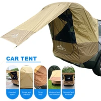 car trunk tent sunshade rainproof rear tent simple motorhome for self driving tour barbecue camping iron pipe optional