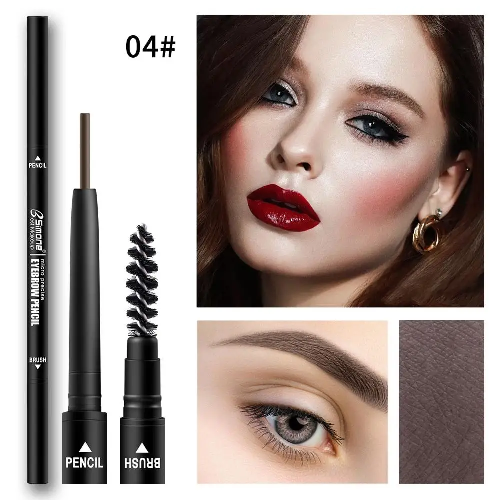 Тонкий сердечник с автоматическим поворотом для бровей карандаш водостойкий