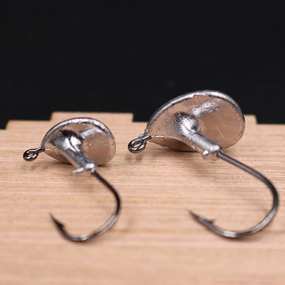 

50PCS Blood Slot Lead Jig Head Fishing Hooks Lure Hooks Fishing Tackles