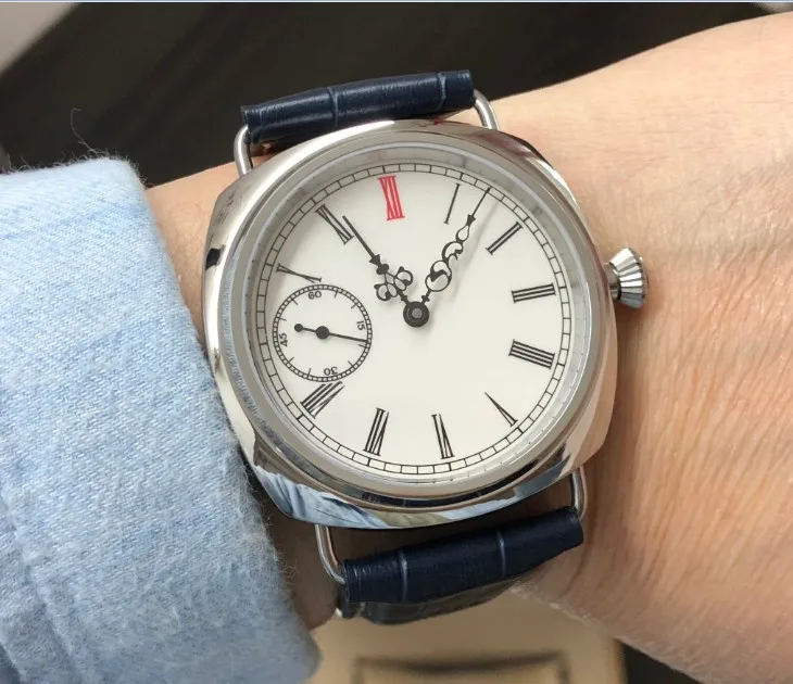 Часы мужские механические без логотипа 17 ювелирных изделий 45 мм | Наручные часы