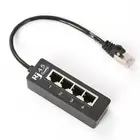 RJ45 1 мужчина к 4 муфтовый стыковочный переводник Порты и разъёмы Ethernet сетевой сигнал сплиттера передачи адаптер кабель Компьютерные разъемы