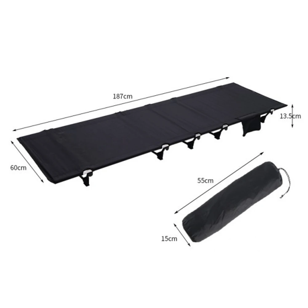 

Camping Cot Portable Foldable Outdoor Sleeping Bed Folding Cot with Carry Storage Bag for Traveling Hiking Mountaineering