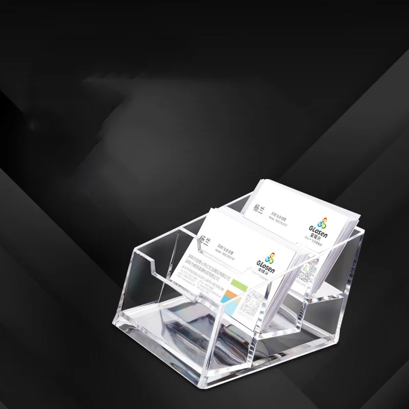 1/2/3 сетчатая полка для визитных карточек прозрачная многоуровневый акриловый