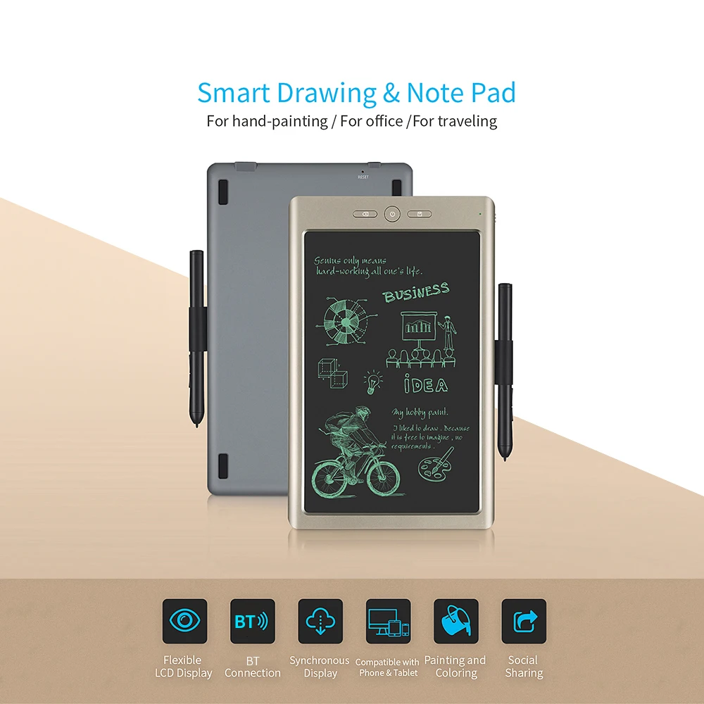 Блокнот для заметок рисования с ручкой-стилусом 10 дюймов | Компьютеры и офис