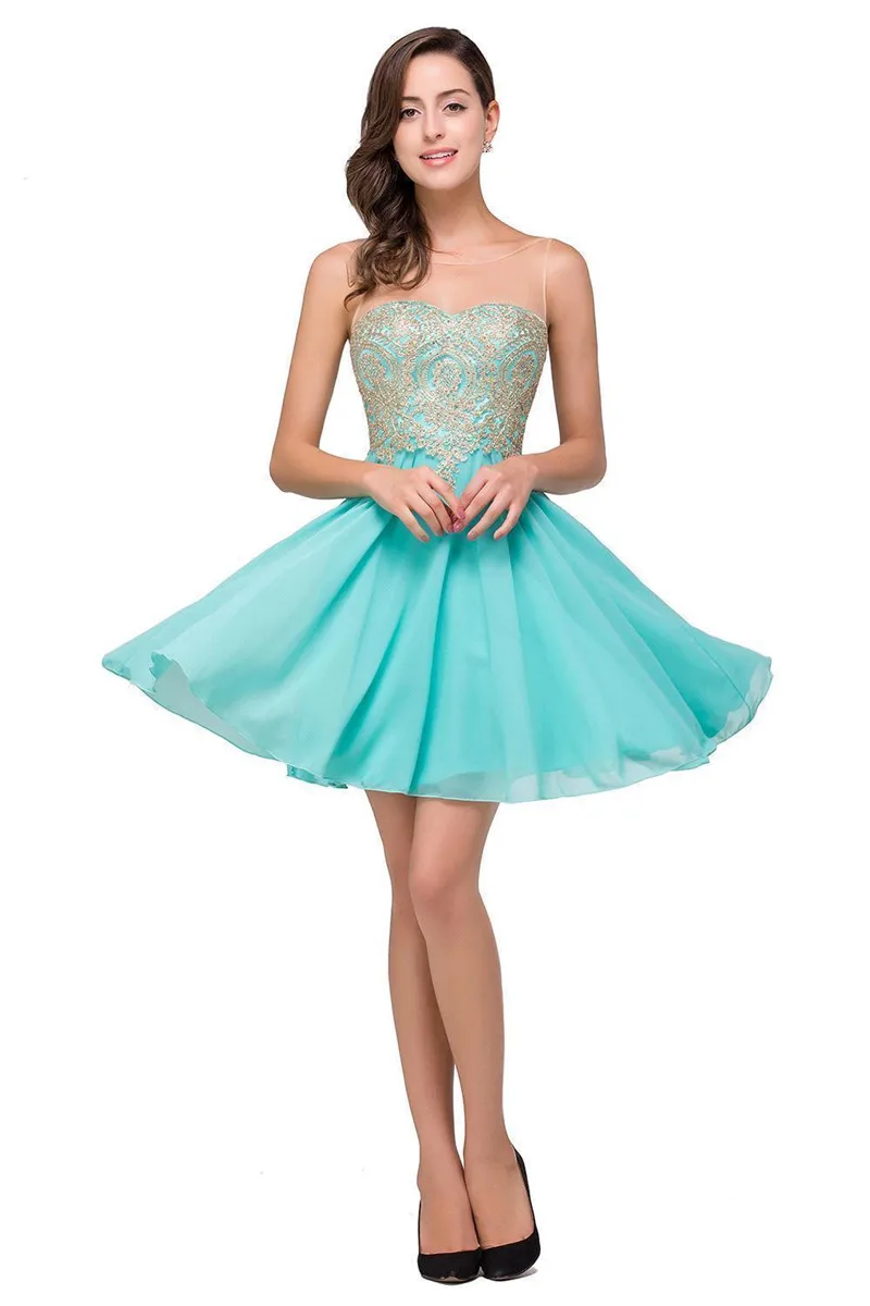 24 часа кружевные короткие платья для выпускного вечера Vestido De Formatura зеленое с аппликацией А-силуэта мини платья для выпускного вечера