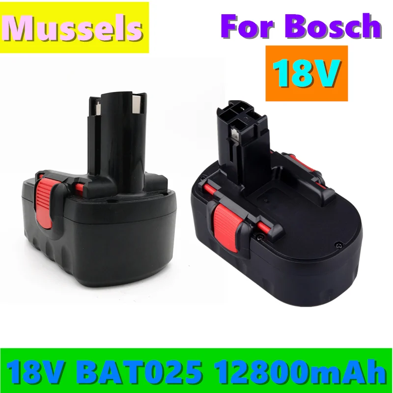 

Перезаряжаемая батарея для Bosch 18 в 12800 мАч BAT025 Ni-MH, электроинструменты, батарея для дрели GSB 18VE-2, PSR 18VE, BAT026