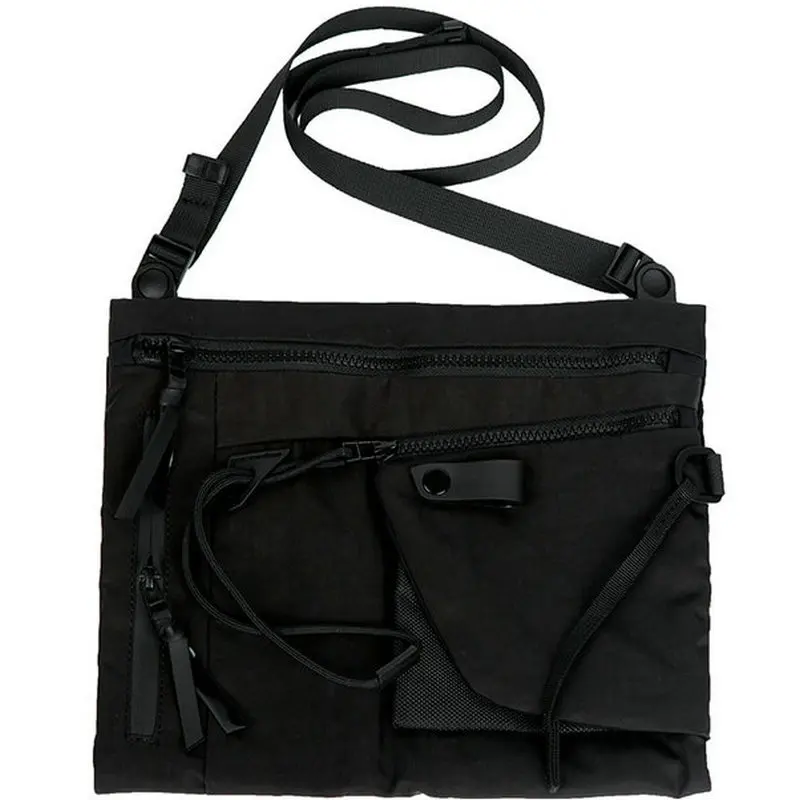 

Raucohouse Large Capacity Tactical Messenger Bag Casual Messenger Totes Splicing Nylon Crossbody Bag