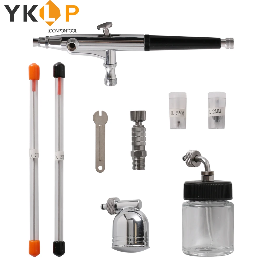Гравитационный распылитель комплект аэрографа двойного действия краска