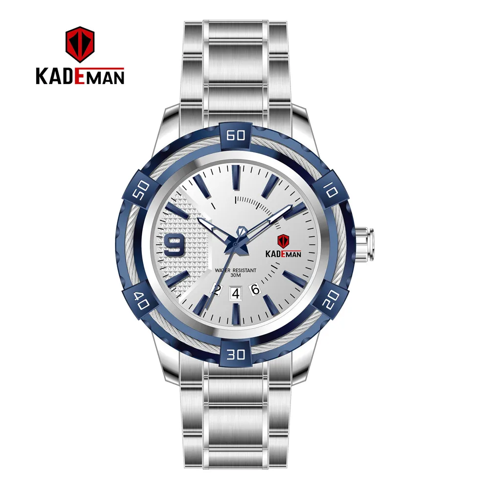 KD6173L Топ люксовый бренд Kademan новые женские деловые часы с полностью стальным