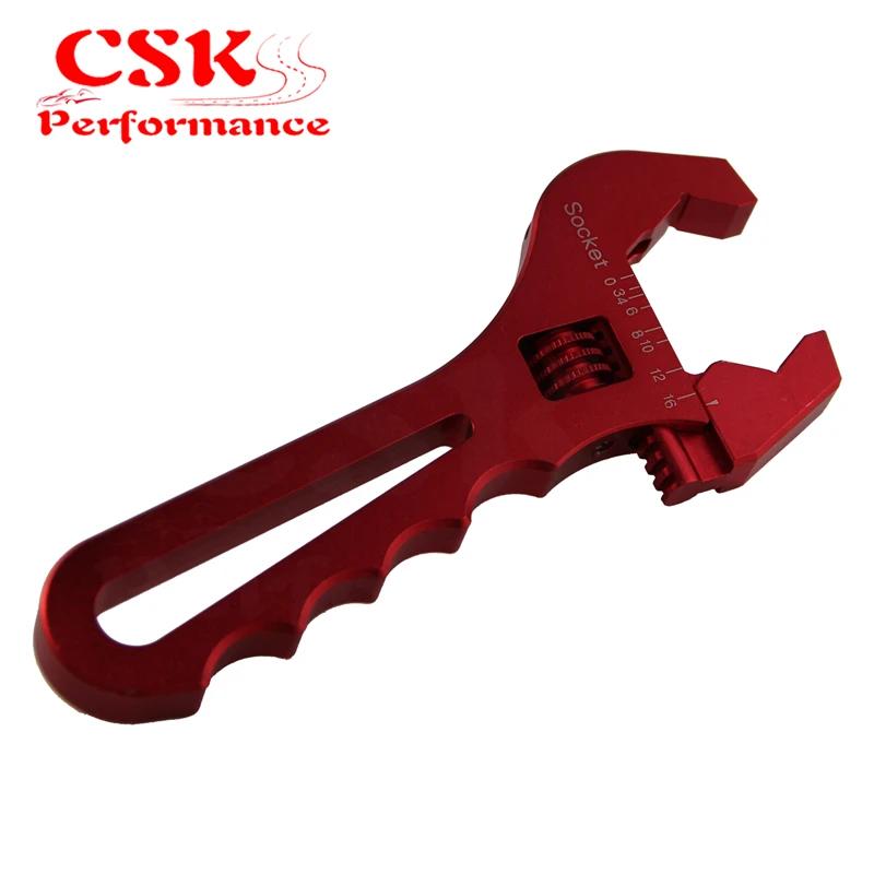 

AN Aluminum V bayonet Wrench Spanner Fitting Tools AN3 3AN-16AN Adjustable Red