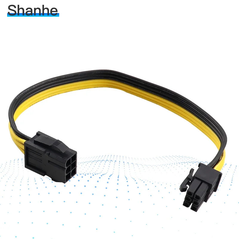 Двойной 6Pin кабель питания адаптер PCIe PCI Express удлинитель папа кабели 18AWG линия для