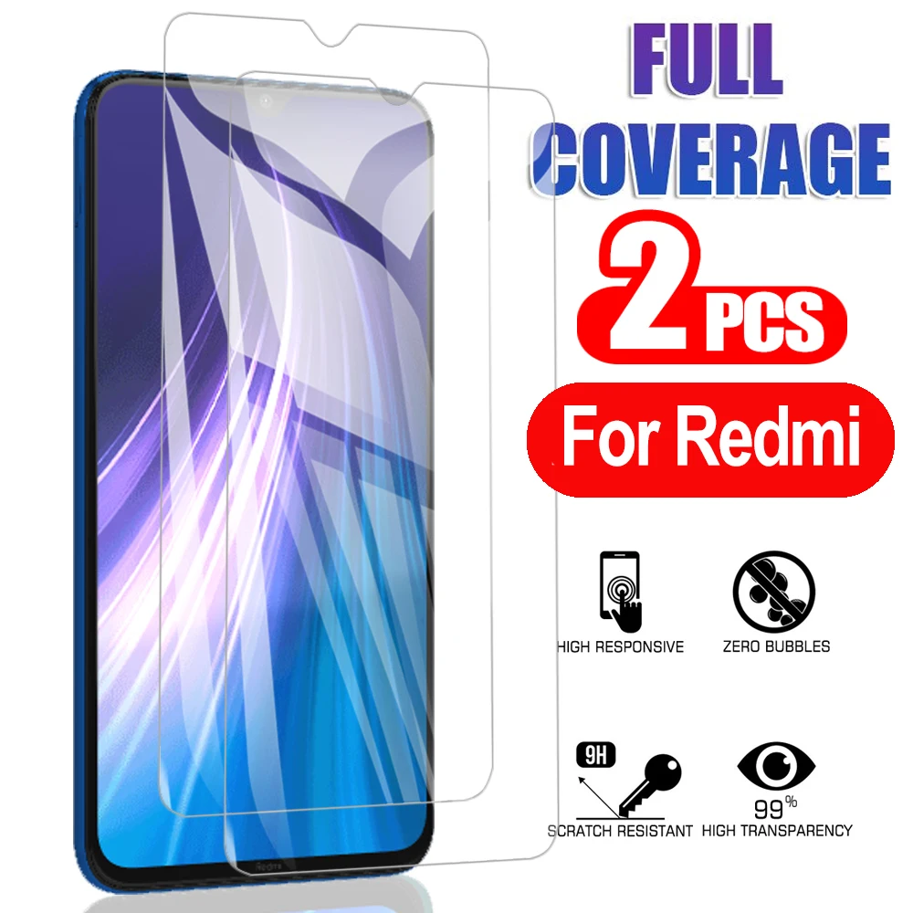 

2 Pcs Screen HD Tempered Glass For Xiaomi Redmi Note 8T/Note 8 phone Safety Protective Glass for redmi note 8t tempered Glass