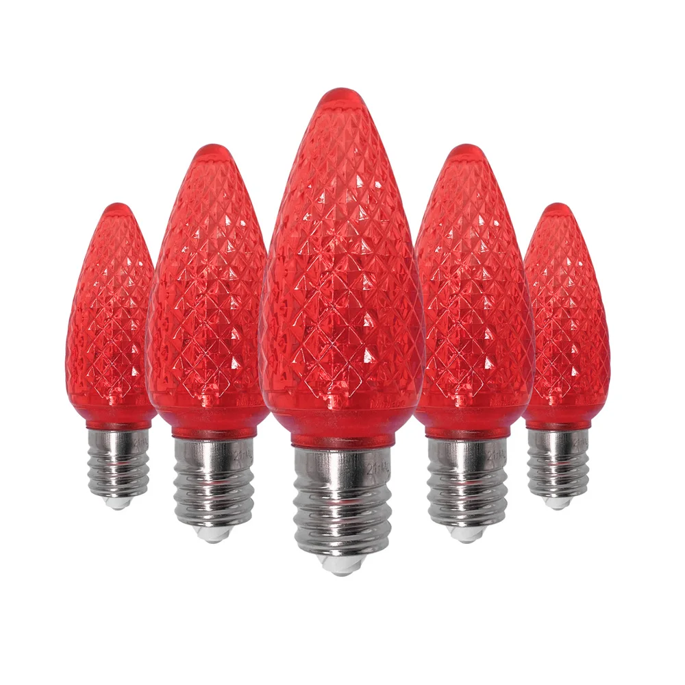 UL 25 шт C9 светодиодный Замена лампы 3 SMD СВЕТОДИОДНЫЙ s в каждом рождественские для