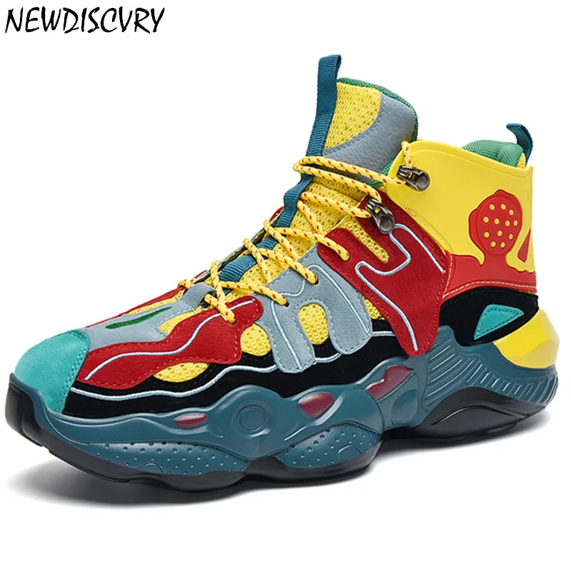 Новинка 2019 модные мужские сетчатые кроссовки NEWDISCVRY в уличном стиле мужская обувь