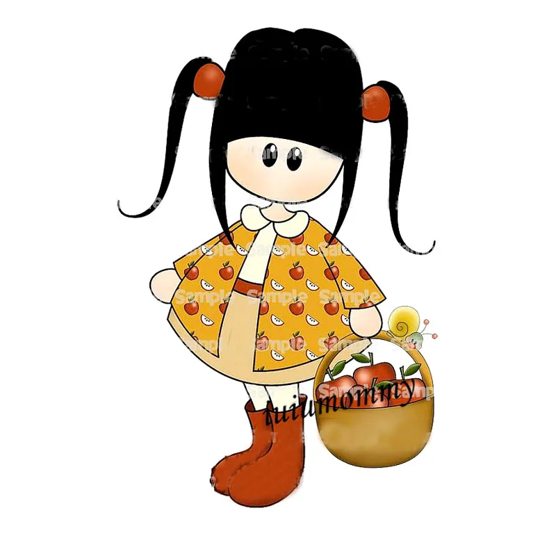 Apple Girl новинка скрапбукинг металлические режущие штампы сделай сам ножи для