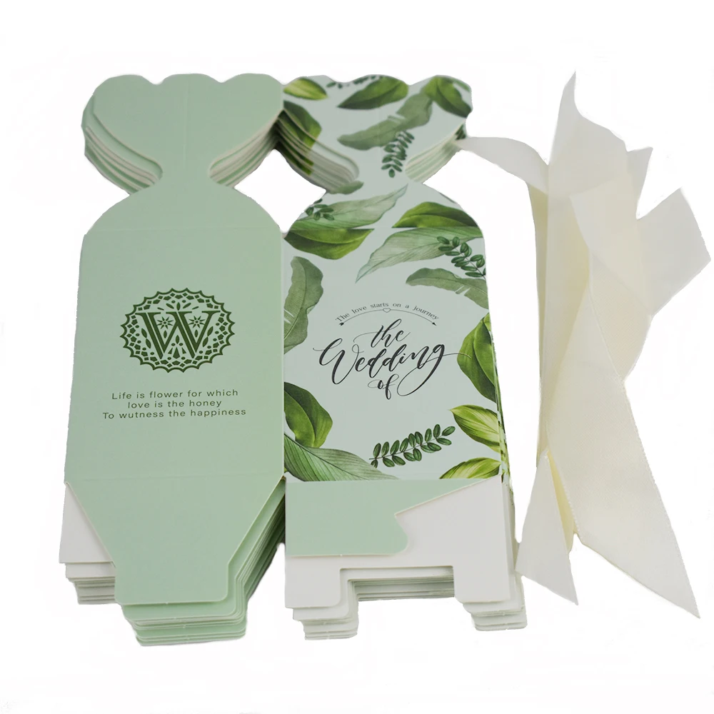 Свадебные сувениры европейские романтические конфеты коробка с лентой