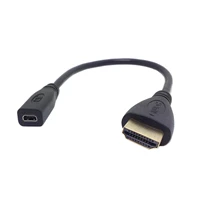 20cm micro hdtv compatible socket female to hdtv compatible male adapter cable