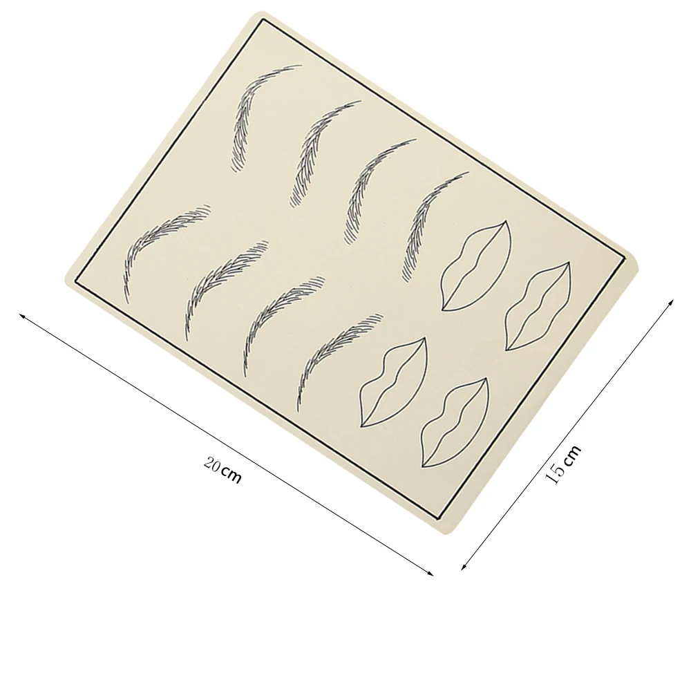 3/5/10/15/30 pcs Permanent Makeup Eyebrow Tattoo Practice Skin 20 X 15cm Fake Practice Skin For Microblading Tattoo Machine
