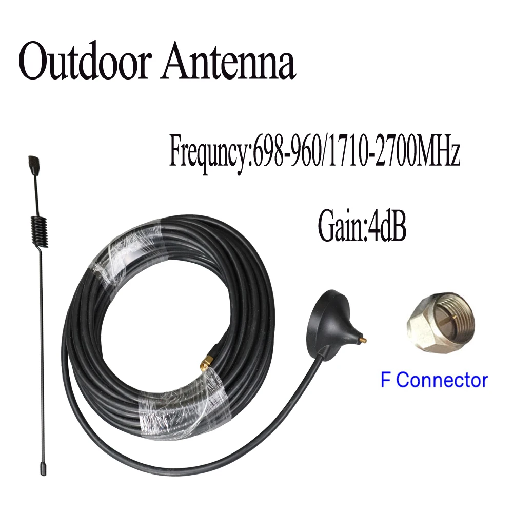 ZQTMAX 900 1800 2100 Small Suction Cup Antenna 4dbi gsm 3g dcs GPRS antenna for cell phone signal booster with 10m cable