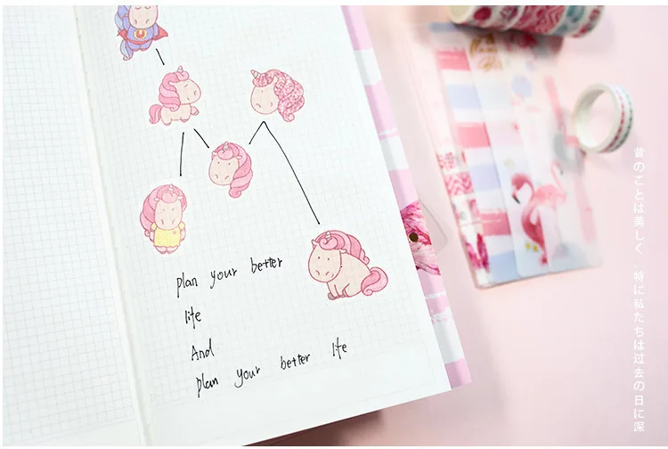 Милый набор блокнотов INS стиль блокнот Набор Kawaii планировщик креативный лучший подарок набор школьных принадлежностей пуля аксессуары для журналов