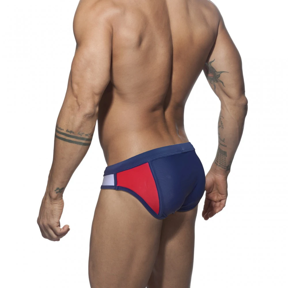 Сексуальный женский купальник пляжные плавки в стиле пэчворк нейлоновый