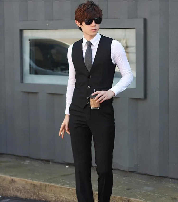 Новый стильный мужской костюм FuyBill из трех предметов весенний профессиональный