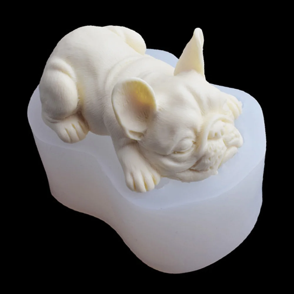 

Симпатичные 3D формы для свечей в виде милых собак, форма для мыла, силиконовая форма для выпечки на кухне, домашнее украшение, 3D глина для творчества, искусственная глина