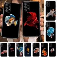 hunting fishing art fish phone case hull for samsung galaxy a70 a50 a51 a71 a52 a40 a30 a31 a90 a20e 5g s black shell art cell c