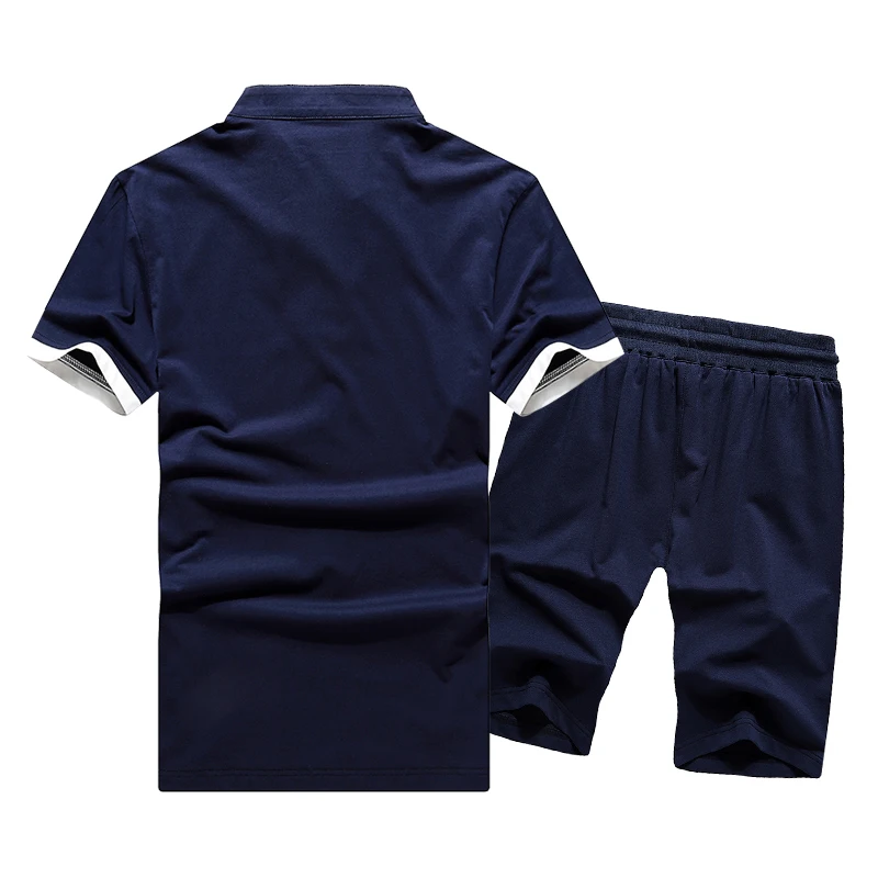 Мужской спортивный костюм BROWON хлопковая футболка с коротким рукавом и шорты