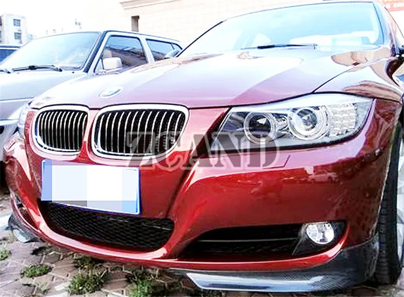 Передний разветвитель для губ из настоящего углеродного волокна BMW E90 LCI 2009