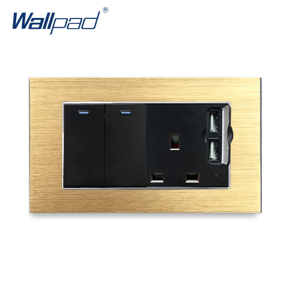 2-позиционный переключатель с 3-контактным английским разъемом 2 USB зарядное