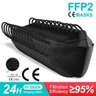 Маска для рыбы CE ffp2mask черная FFP2 Mascarillas Homologada FPP2 респираторная защитная маска для взрослых kn95 mascarilla ffp2mask многоразовая fpp3
