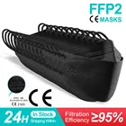 Ffp2mask черная FFP2 маска-респиратор Homologada FPP2 защитный респиратор для взрослых kn95 маска-респиратор ffp2маска многоразовая fpp3
