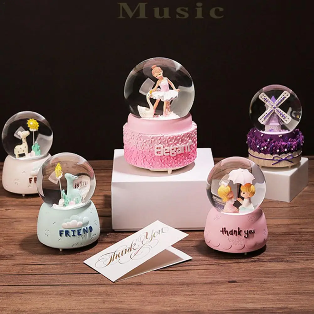 Балетная танцующая девушка день Святого Валентина Глобус стеклянная