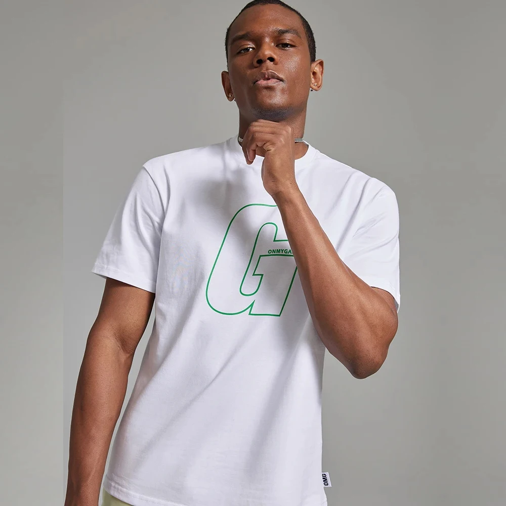 

Summer cotton quick-drying gyms fitness training men's short sleeve T-shirt fashion brand loose casual men's clothing top