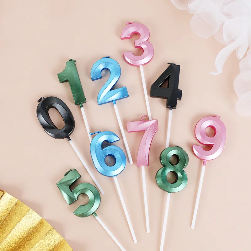 Детская Свеча для торта на день рождения праздничное украшение десерта свеча с