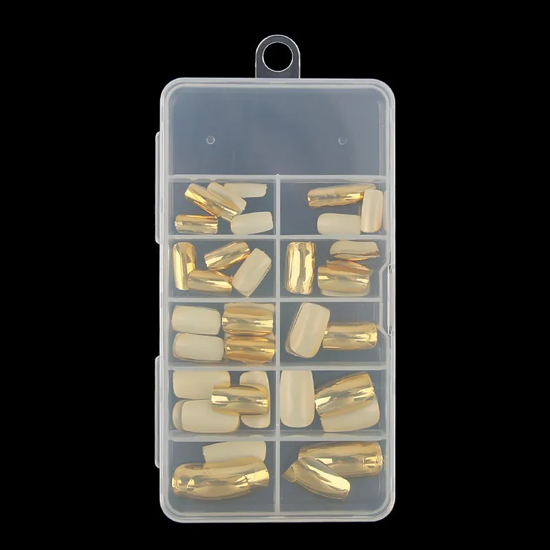 70 шт. металлические искусственные накладные профессиональные ногти полное