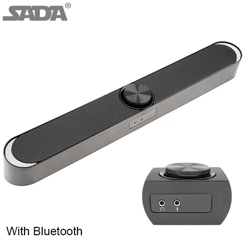 BS-36 домашний кинотеатр объемный Многофункциональный Bluetooth Саундбар динамик с 4 полный диапазон рога поддержка складной Сплит для ТВ/ПК - Цвет: V-198 with Bluetooth