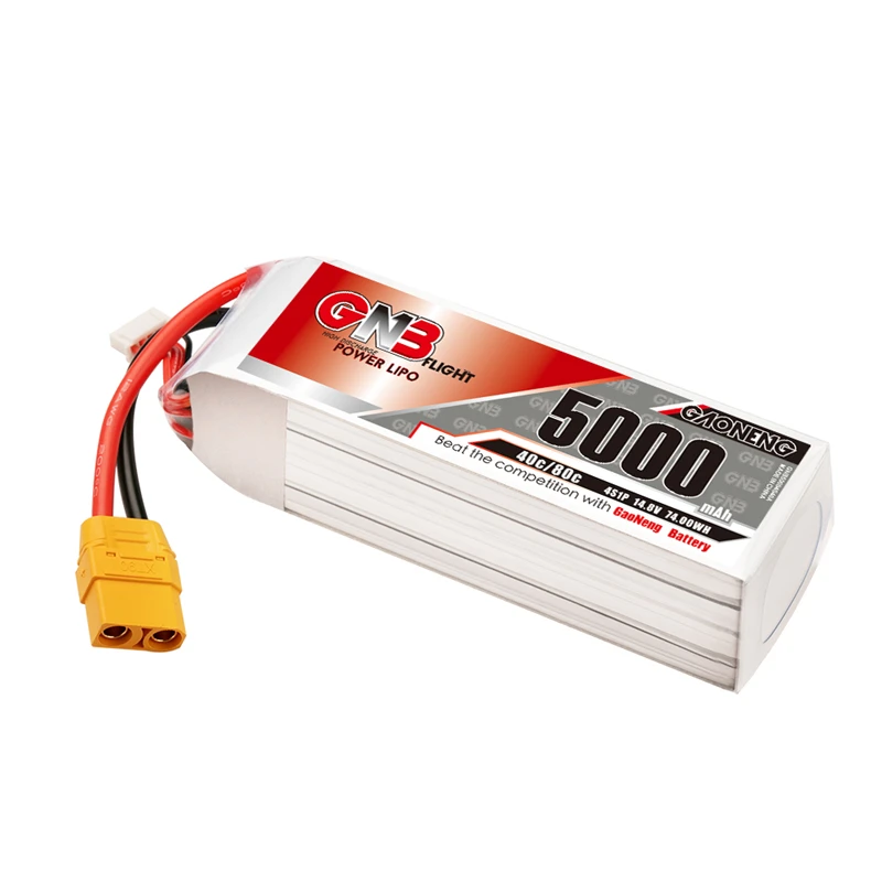 

GAONENG GNB 14.8v 5000mAh 40C/80C Rechargeable Battery With T/XT60/XT90 Plug For RC Quadcopter FPV Racing DroneS Parts HV 4S