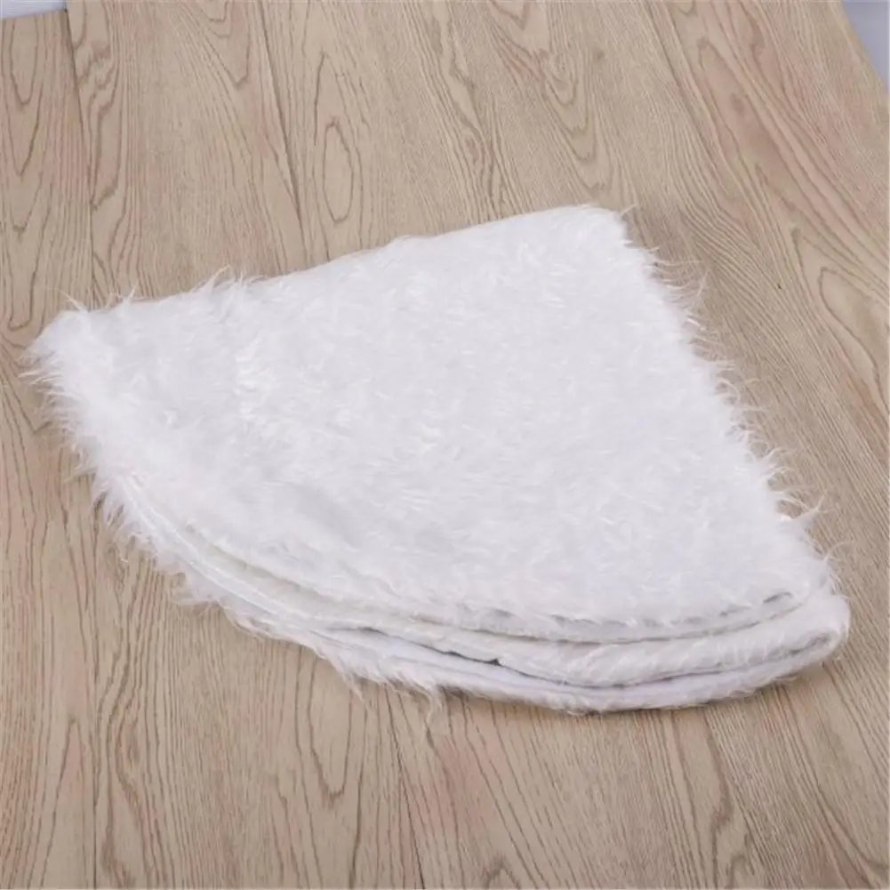

78CM White Plush Christmas Tree Skirts Fur Carpet Merry Christmas Decoration For Home Natal Natal Tree Skirts New Year Decoratio