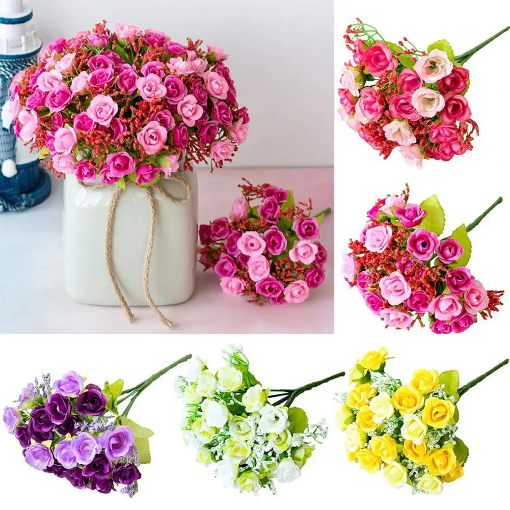 

1Pc Artificial Silk Flower Rose Garden DIY Stage Party Home Wedding Craft Decor