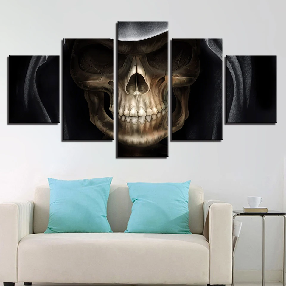 Настенная живопись на холсте HD печать гостиная Современный домашний декор череп