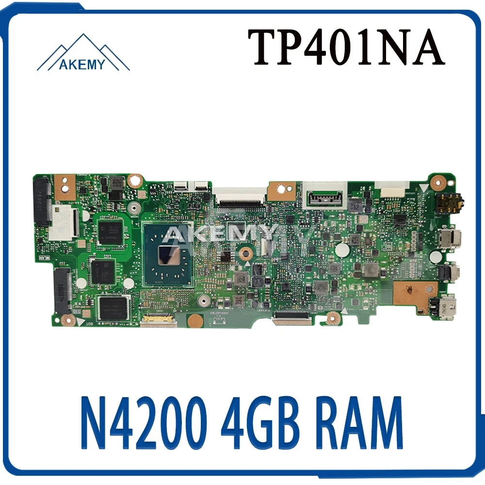 Для For Asus Vivobook Flip TP401NA TP401N материнская плата N4200 4 Гб RAM не с SSD|Материнские платы| |