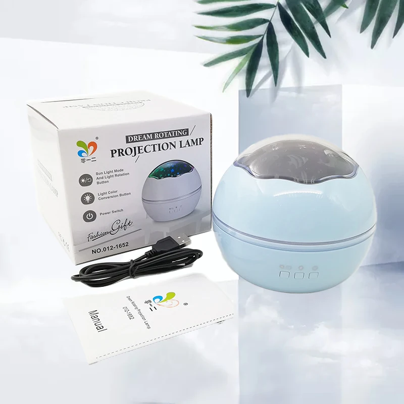 

LED Night Light starry sky projector Children's Bedroom Colorful Projection Lamp Rotating Stars And Moon Romantic Bedside Lamp