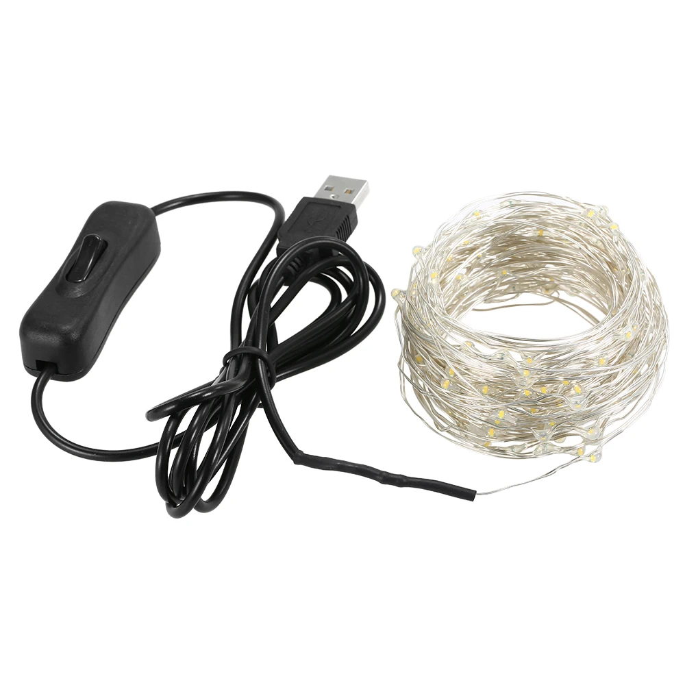 

Fairy Lights 590in 150 LEDs String Lights USB IP65 Waterproof Warm White for Xmas,Wedding,Indoor/Outdoor-Silver Wire