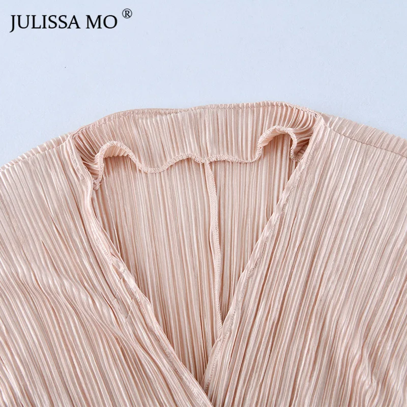Женский винтажный комбидрес JULISSA MO с вырезами складкамЖенский складками и