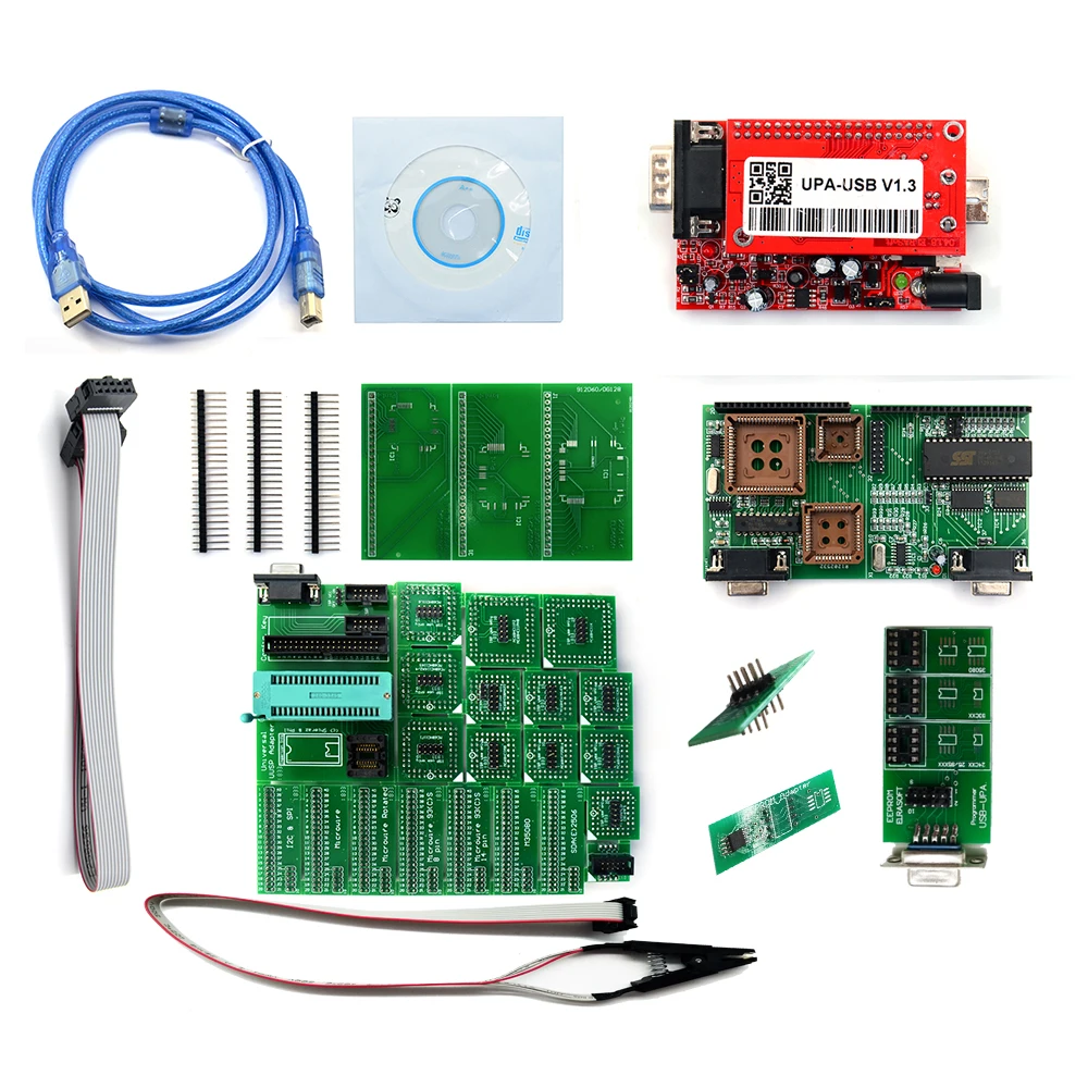 Адаптер Tms и Nec UPA USB v1.3 HW2018 SW1.3 Полный комплект с программатором полными адаптерами