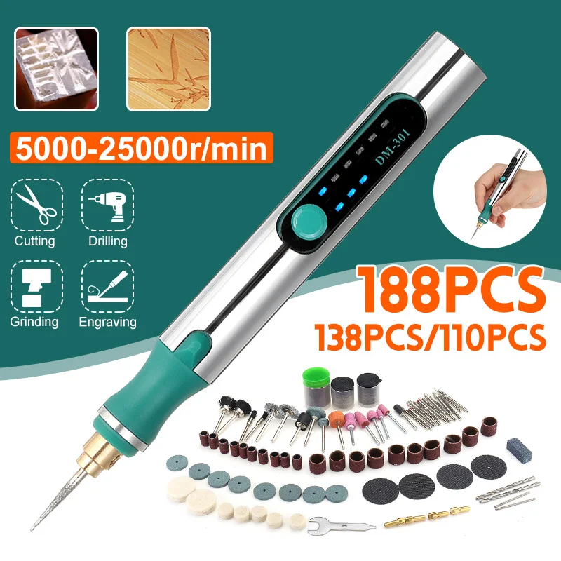 Электрическая гравировальная ручка беспроводной мини шлифовальный станок