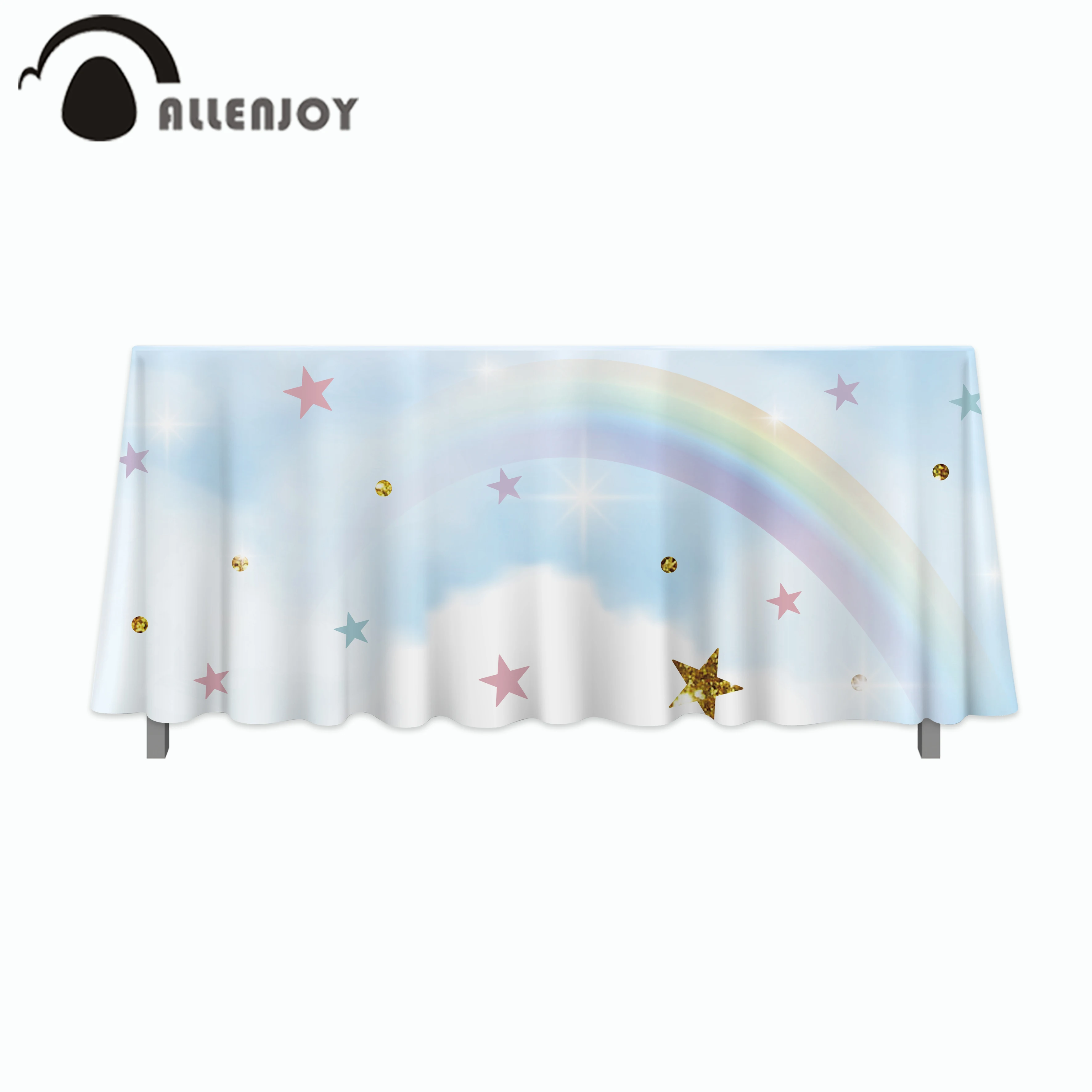 Водонепроницаемый прямоугольный чехол для стола Allenjoy в виде радуги звездного