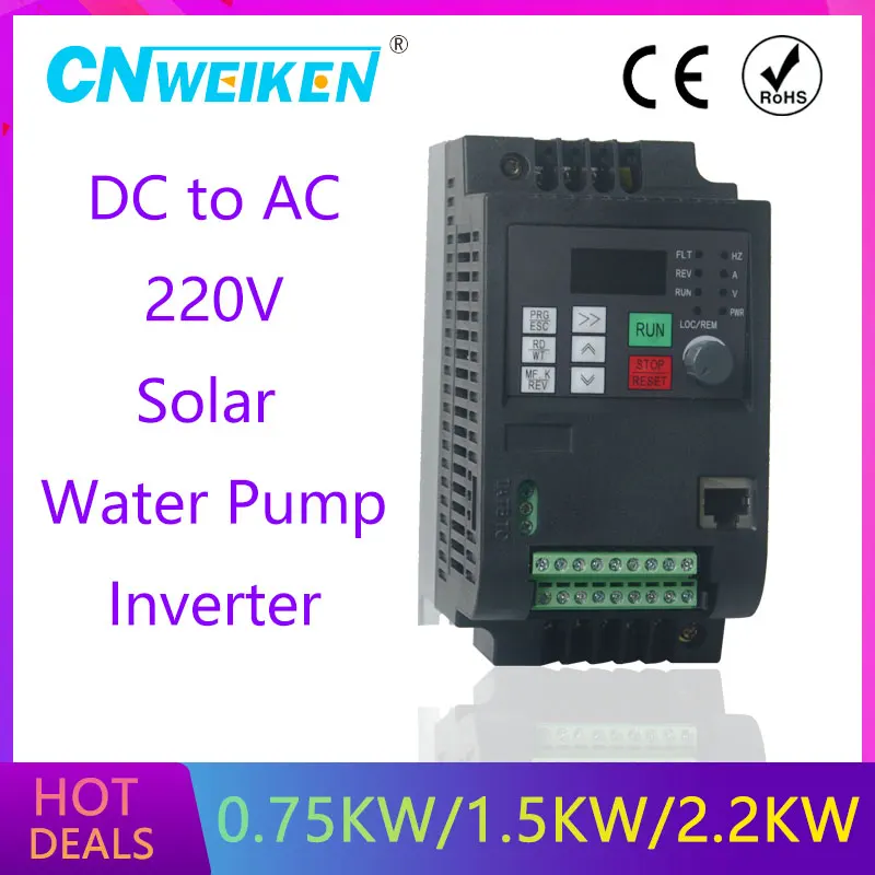 

Преобразователь частоты солнечных батарей для двигателя 220 в кВт-кВт, один вход и три выходных 50 Гц/60 Гц, частный привод переменного тока, Инв...